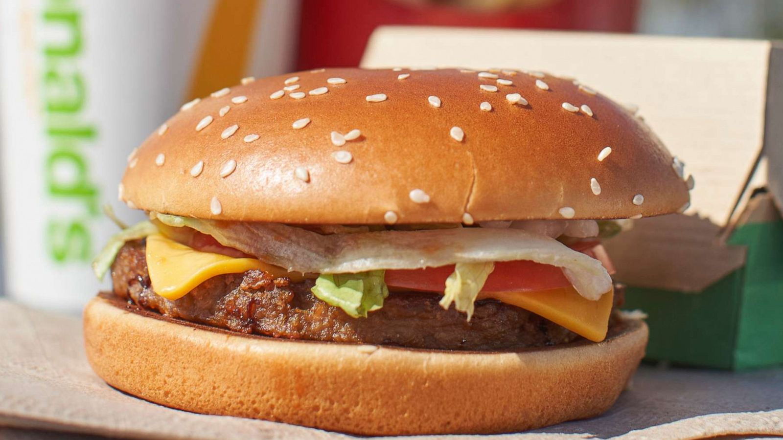 PHOTO: McDonalds new P.L.T. plant based burger is photographed in one of the company's test locations in London, Ontario on Sept. 30, 2019.