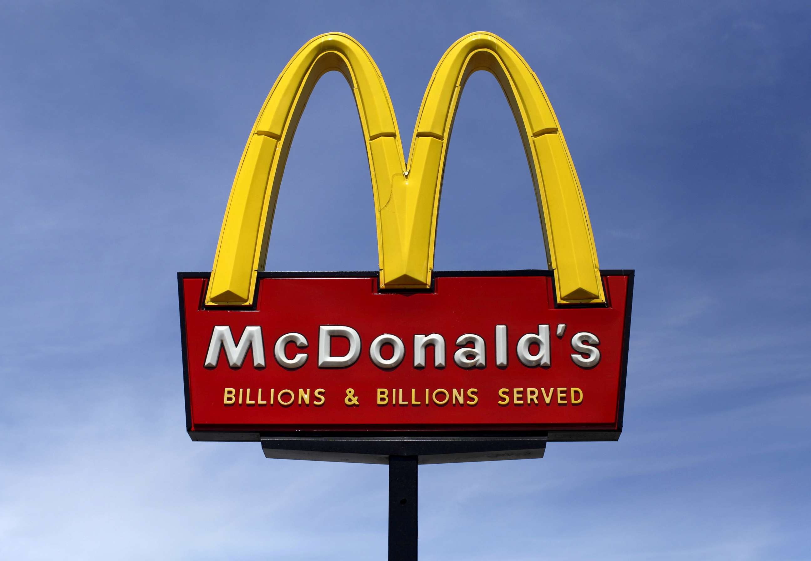 PHOTO: A McDonald's restaurant sign is seen in San Diego, March 31, 2015.