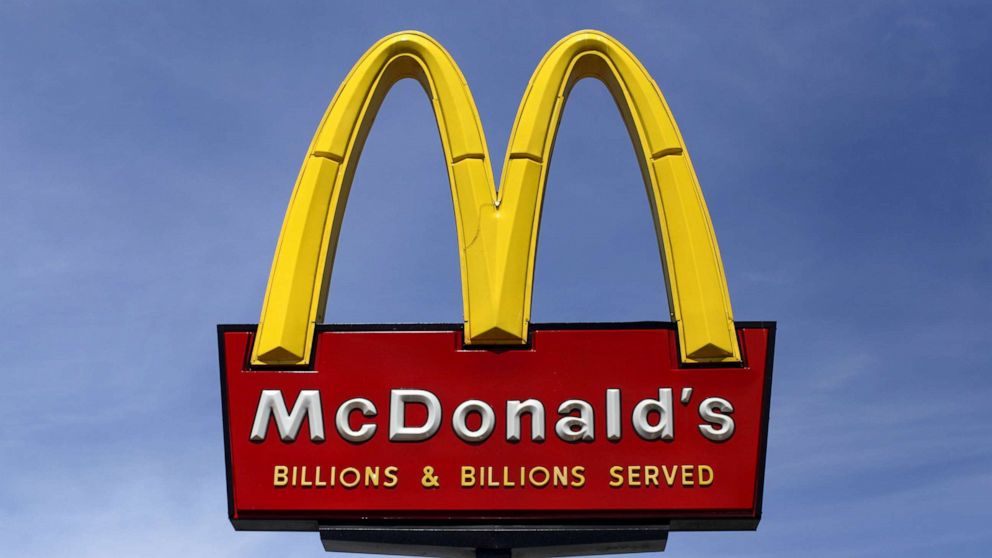 A McDonald's restaurant sign is seen in San Diego, March 31, 2015.