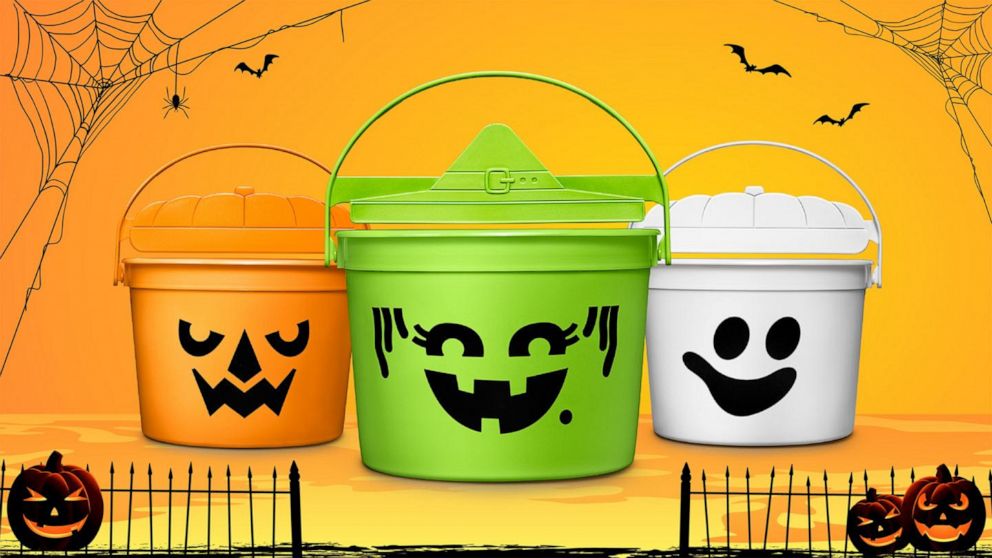 PHOTO: The iconic Halloween trio – McBoo, McPunk’n and McGoblin - reusable pails from McDonald's.