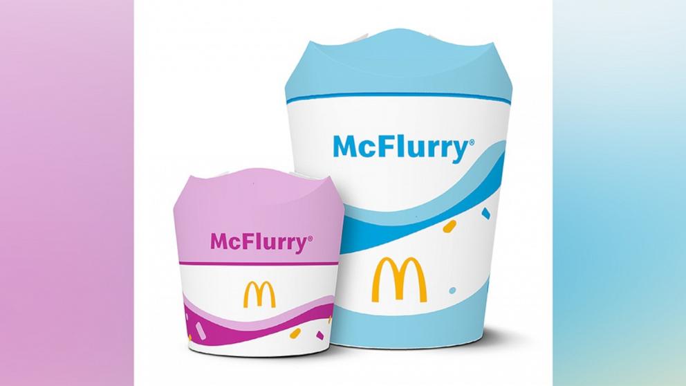 PHOTO: McDonald's released new eco-friendly cups and a new size for their McFlurry.