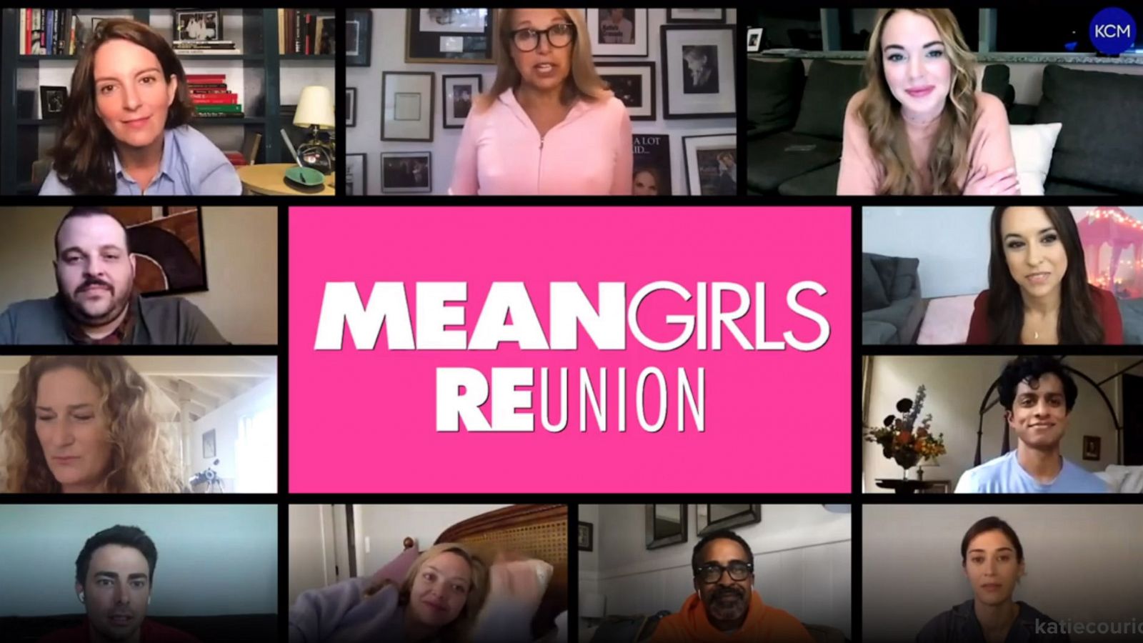 PHOTO: The main cast of "Mean Girls" assembled for the first time in 16 years on 10/3/2020, to encourage voter registration, as seen in an image taken from a video posted by Katie Couric to her Instagram account.