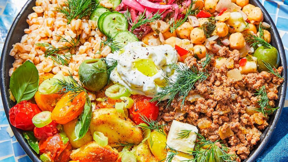 PHOTO: A Mediterranean dinner bowl from Suzy Karadsheh's new cookbook, "The Mediterranean Dish: Simply Dinner."