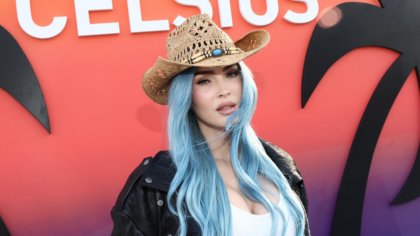 PHOTO: In this April 12, 2024, file photo, Megan Fox attends CELSIUS Cosmic Desert Event at Coachella, in Indio, Calif.