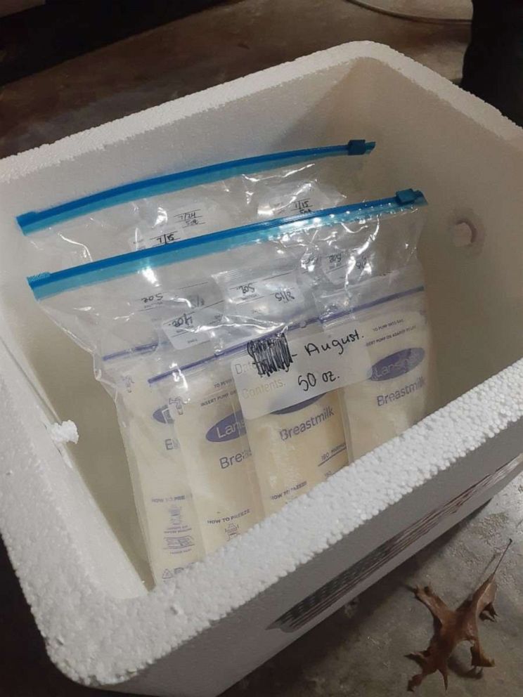 PHOTO: Strangers have donated breast milk for the son of Megan Richards, who died due to COVID-19.