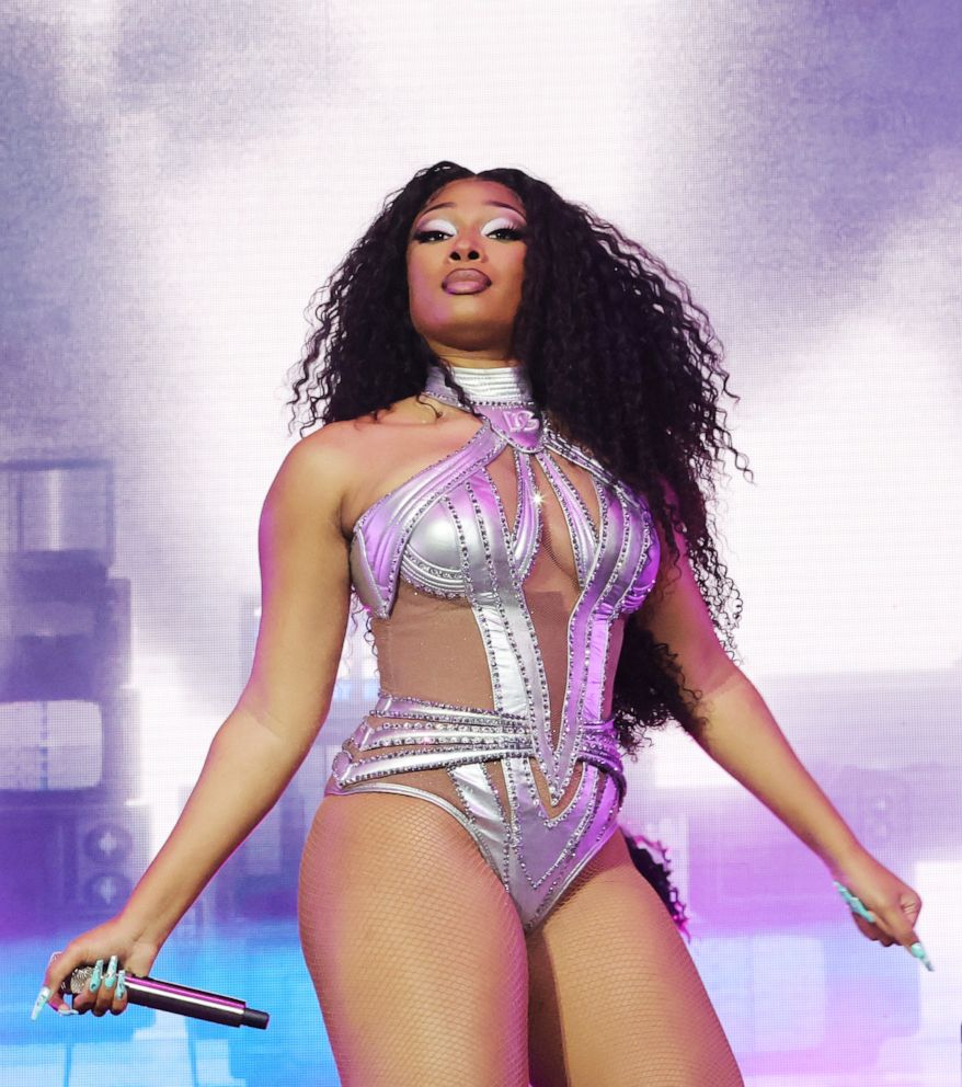PHOTO: Megan Thee Stallion performs onstage at the Coachella Stage during the 2022 Coachella Valley Music And Arts Festival, April 16, 2022 in Indio, Calif.