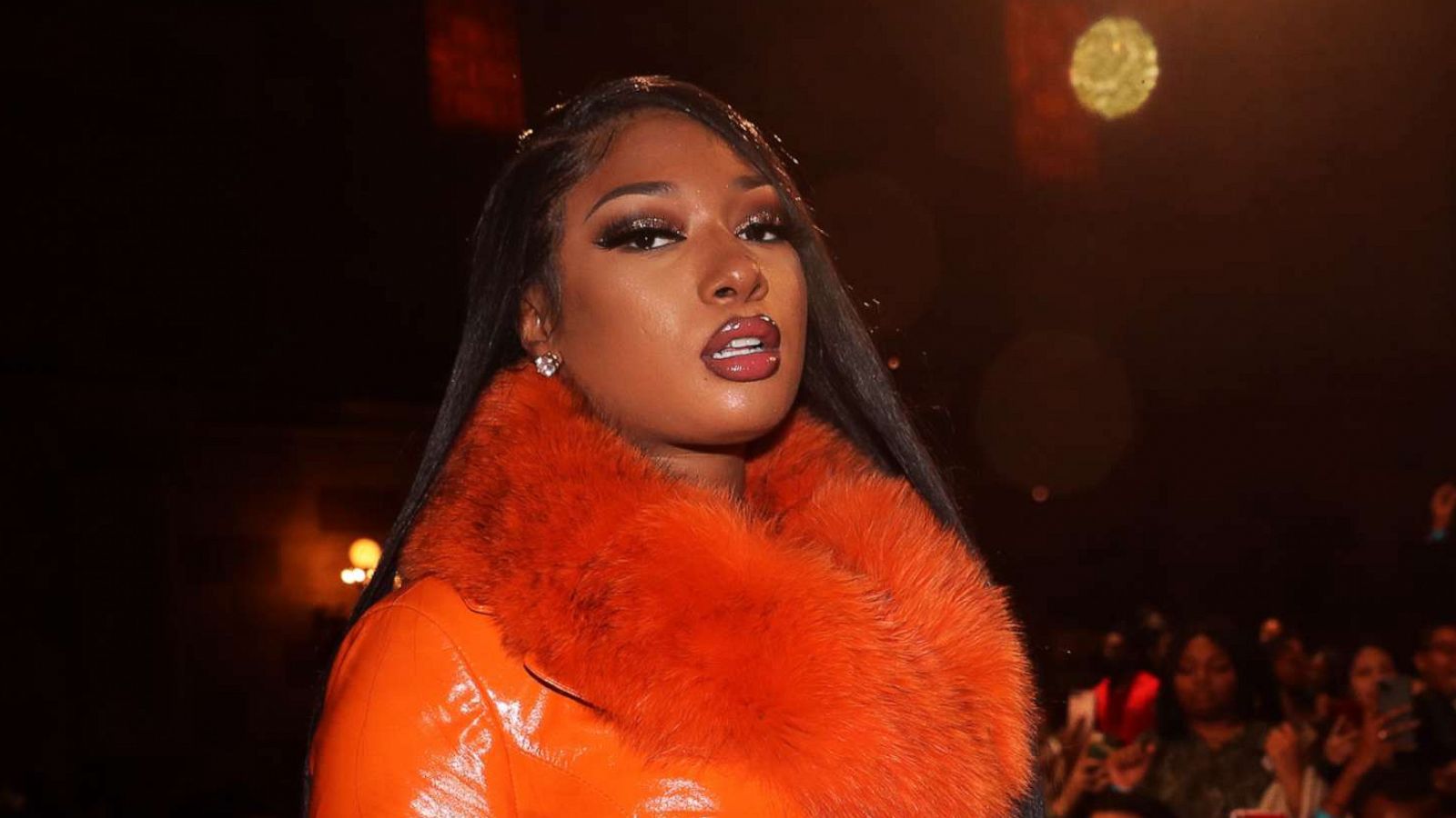 PHOTO: Recording artist Megan Thee Stallion appears onstage at #CRWN A Conversation With Elliott Wilson And Megan Thee Stallion at Gotham Hall, March 10, 2020, in New York City.