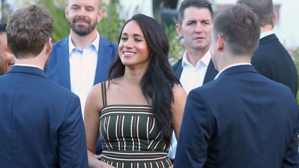 PHOTO: Prince Harry, Duke of Sussex and Meghan, Duchess of Sussex attend a reception for young people, community and civil society leaders at the Residence of the British High Commissioner in Cape Town, South Africa, Sept. 24, 2019.