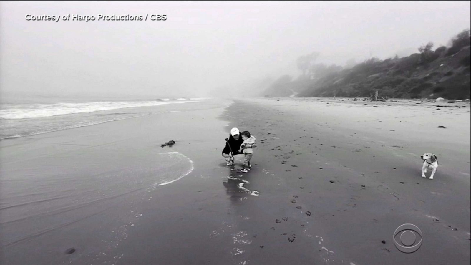 PHOTO: Meghan, Duchess of Sussex, is pictured playing on the beach with her son Archie in an image from an interview with Oprah Winfrey, that aired March 7, 2021.