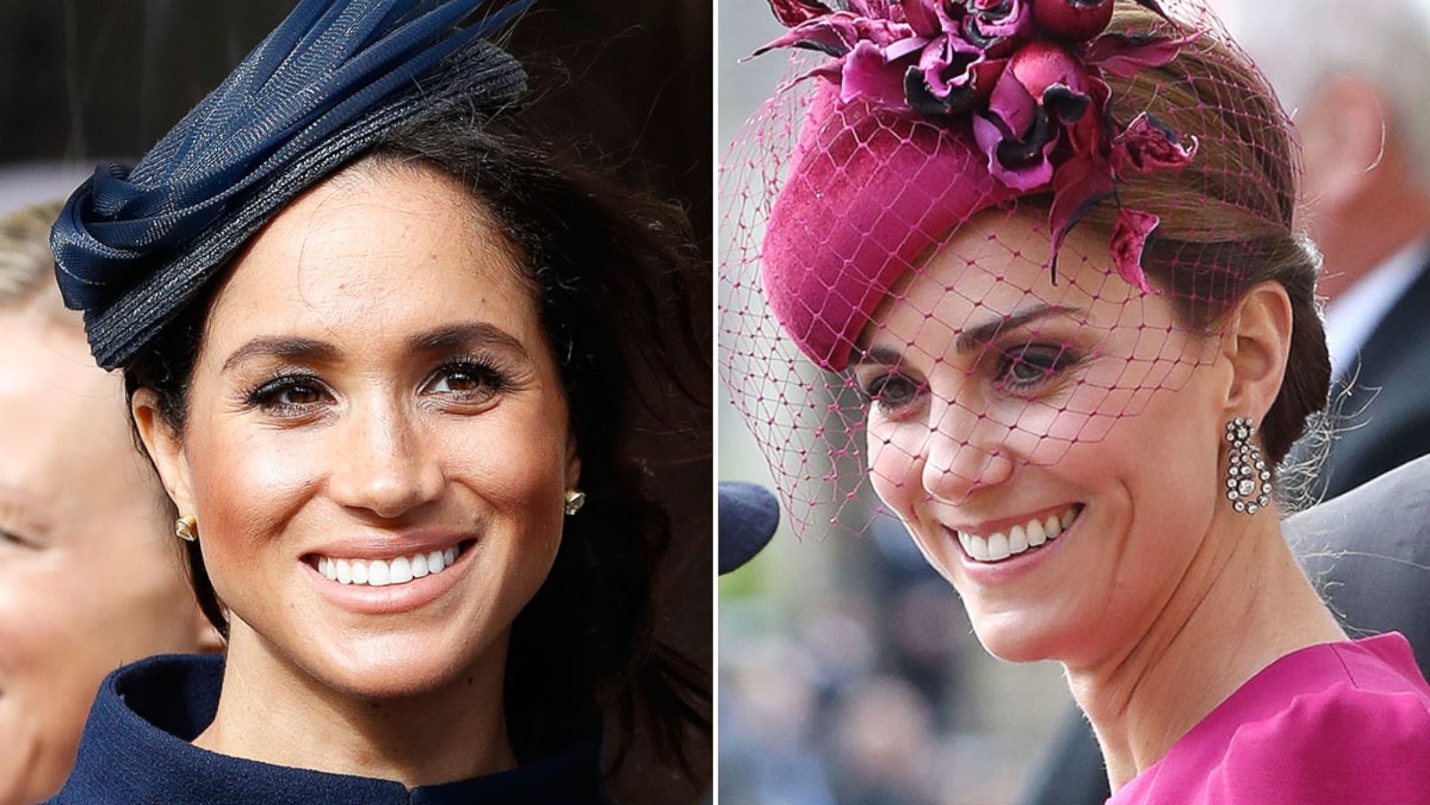 PHOTO: Meghan, Duchess of Sussex, attends the wedding of Princess Eugenie of York, Oct. 12, 2018 in Windsor, England. Catherine, Duchess of Cambridge attend the wedding of Princess Eugenie of York at St. George's Chapel, Oct. 12, 2018.