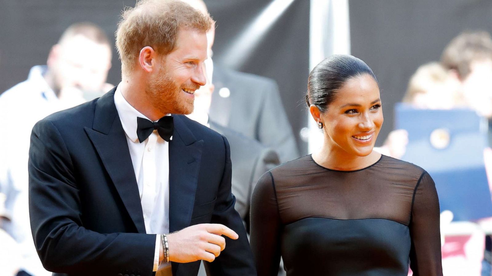 PHOTO: Prince Harry, Duke of Sussex and Meghan, Duchess of Sussex attend "The Lion King" European Premiere at Leicester Square on July 14, 2019 in London, England.