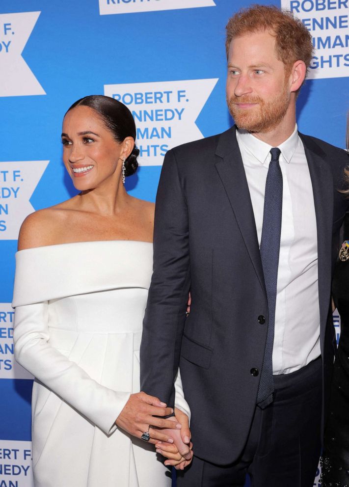 PHOTO: Britain's Prince Harry, Duke of Sussex and Meghan, Duchess of Sussex, attend the 2022 Robert F. Kennedy Human Rights Ripple of Hope Award Gala in New York, Dec. 6, 2022.