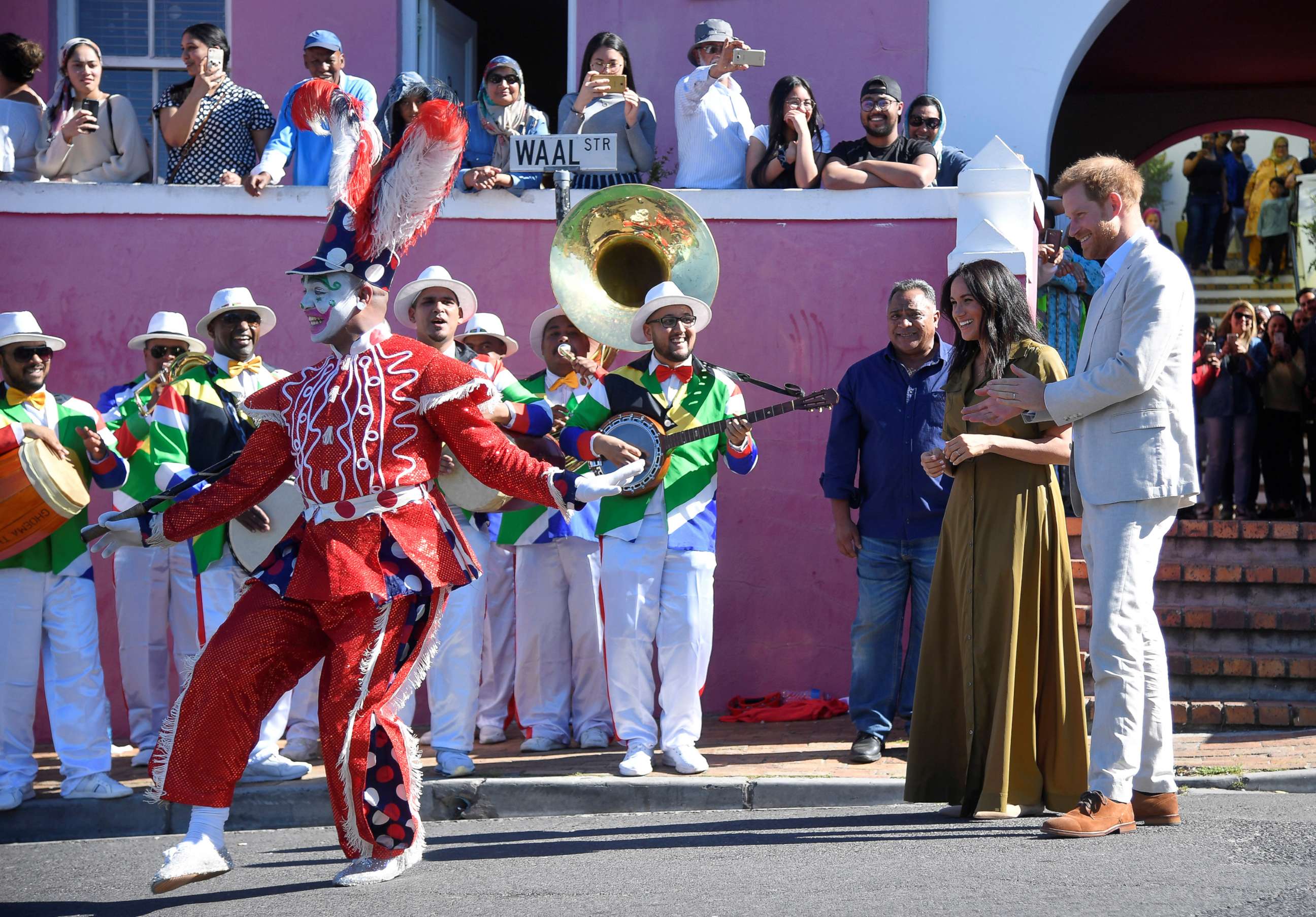 PHOTO: The Duke and Duchess of Sussex, Prince Harry and his wife Meghan, take part in Heritage Day public holiday celebrations in the Bo Kaap district of Cape Town, South Africa, September 24, 2019.