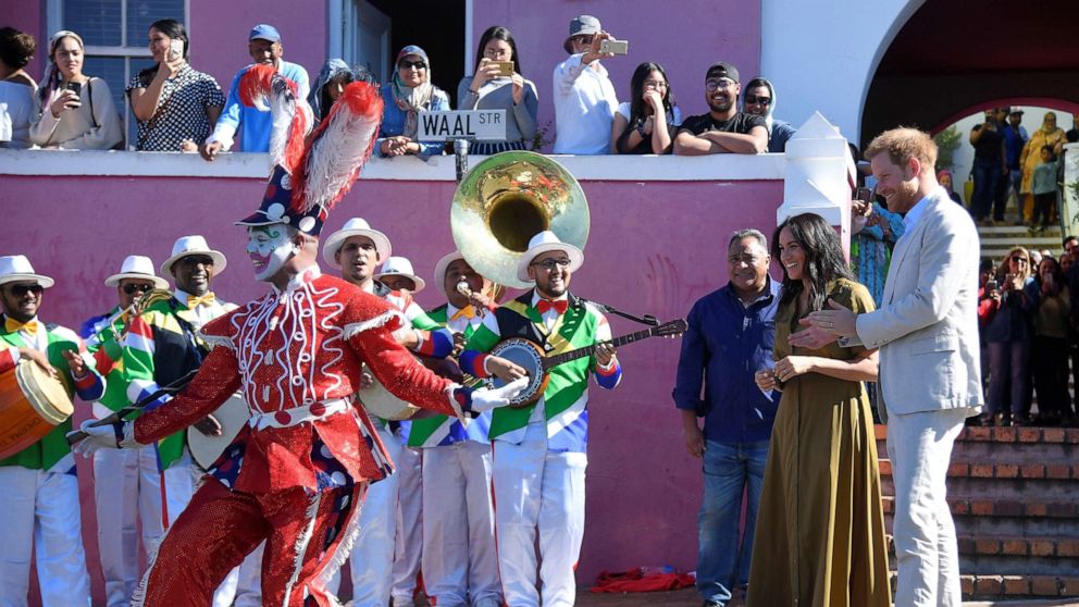 PHOTO: The Duke and Duchess of Sussex, Prince Harry and his wife Meghan, take part in Heritage Day public holiday celebrations in the Bo Kaap district of Cape Town, South Africa, September 24, 2019.