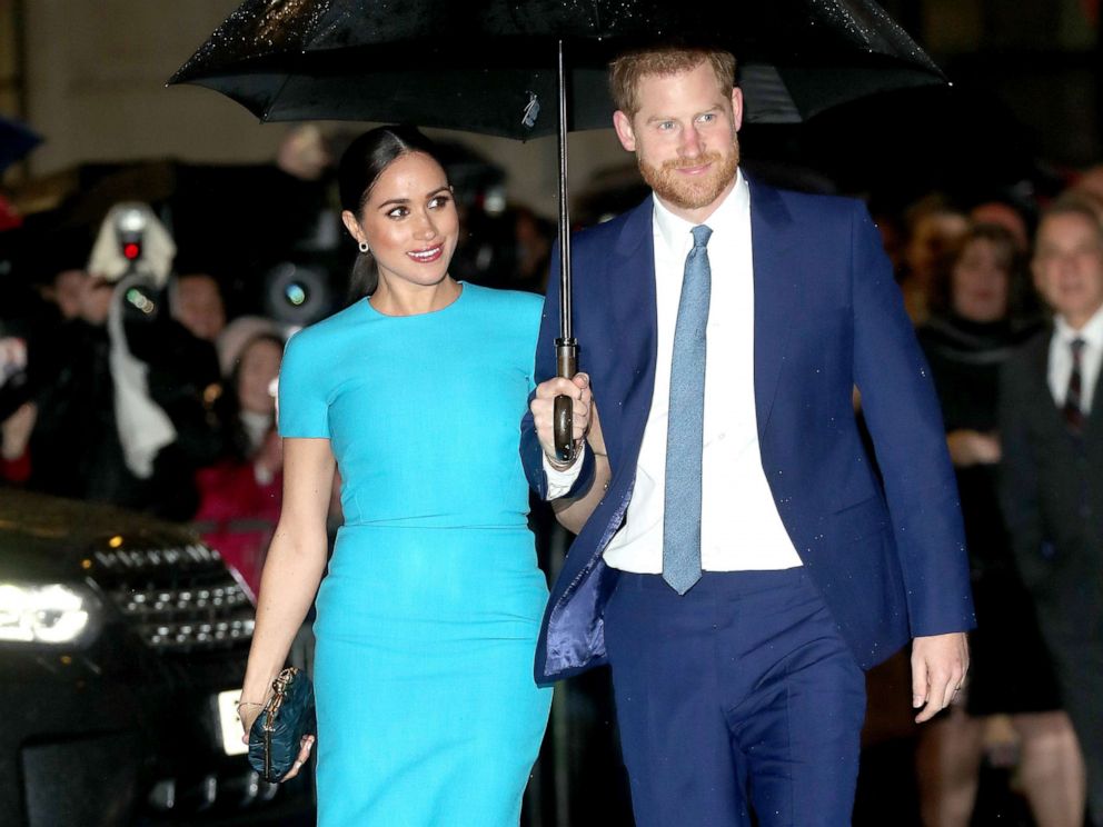 PHOTO: Meghan, Duchess of Sussex and Prince Harry, Duke of Sussex attend The Endeavour Fund Awards at Mansion House on March 5, 2020 in London.