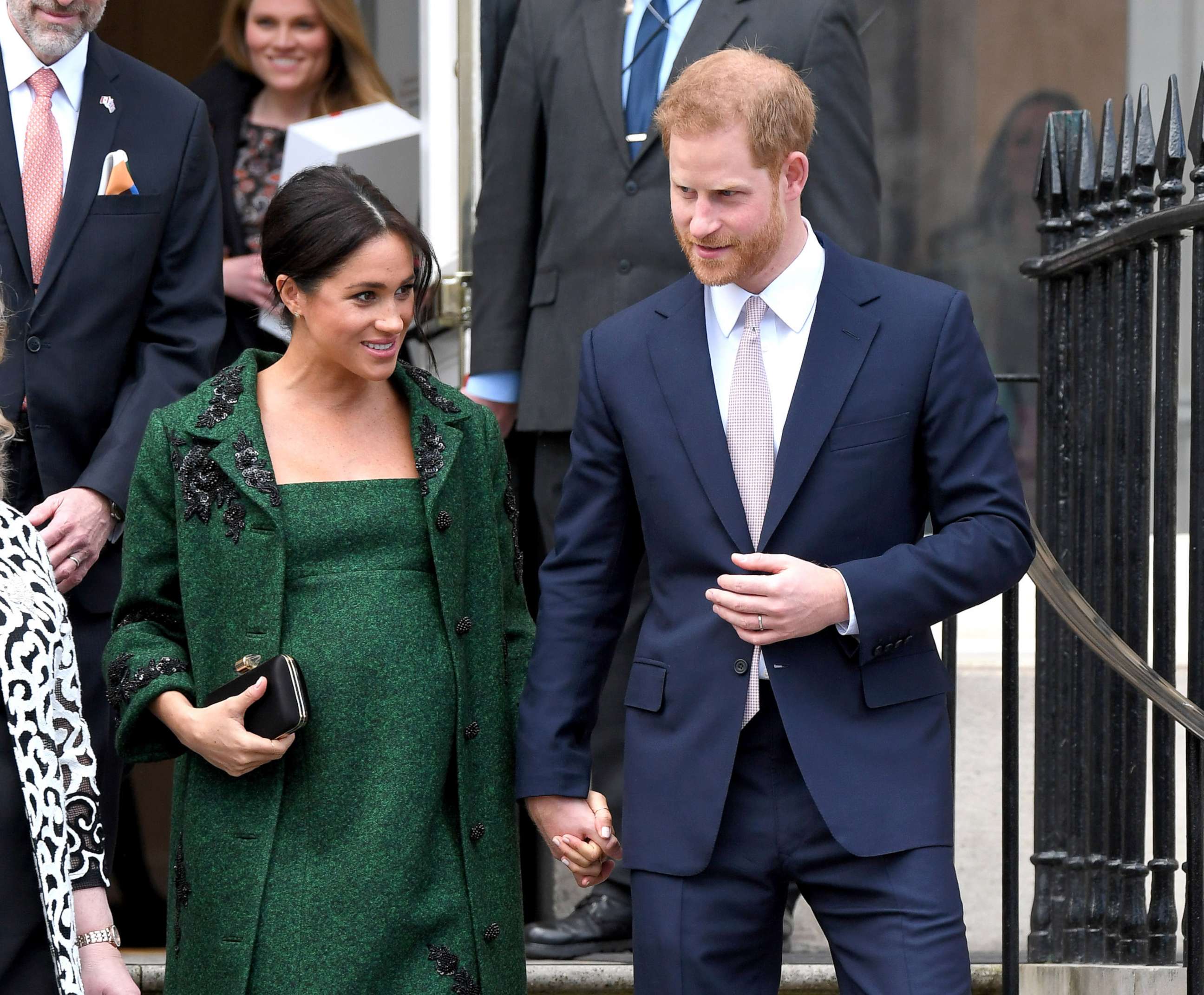 PHOTO: Prince Harry and Meghan, Duchess Of Sussex attend a Commonwealth Day Youth Event at Canada House on March 11, 2019 in London.