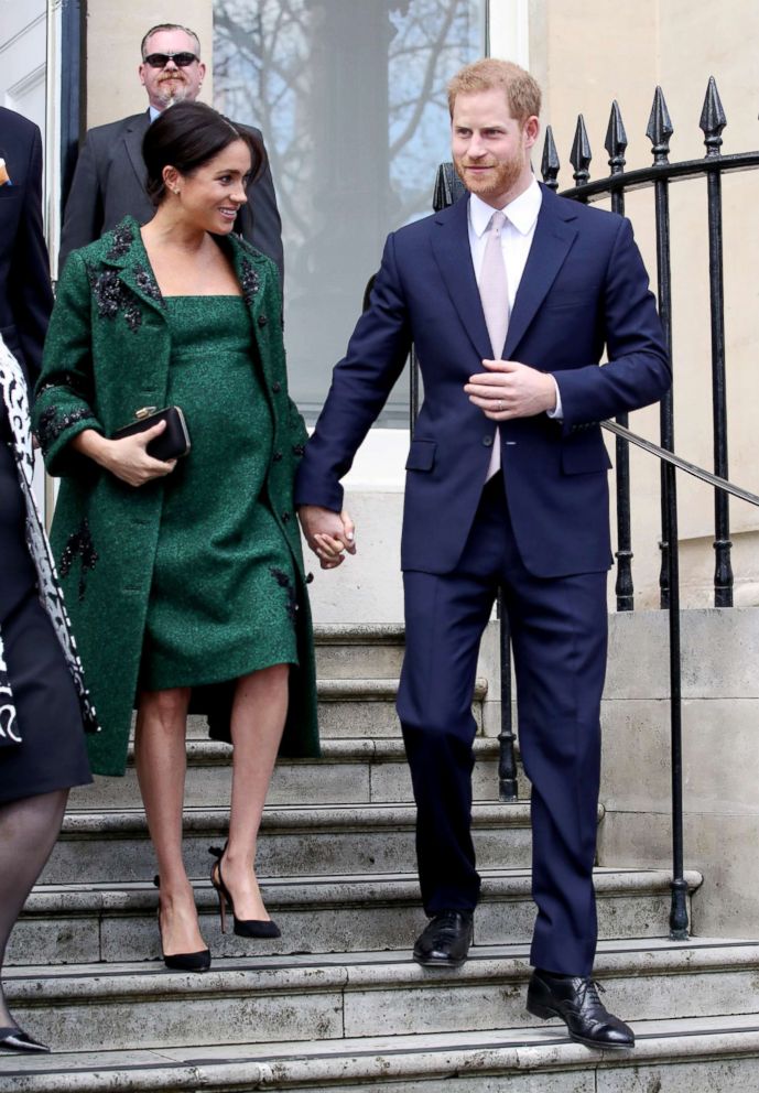 PHOTO: Meghan, Duchess of Sussex and Prince Harry, Duke of Sussex departs a Commonwealth Day Youth Event on March 11, 2019, in London.