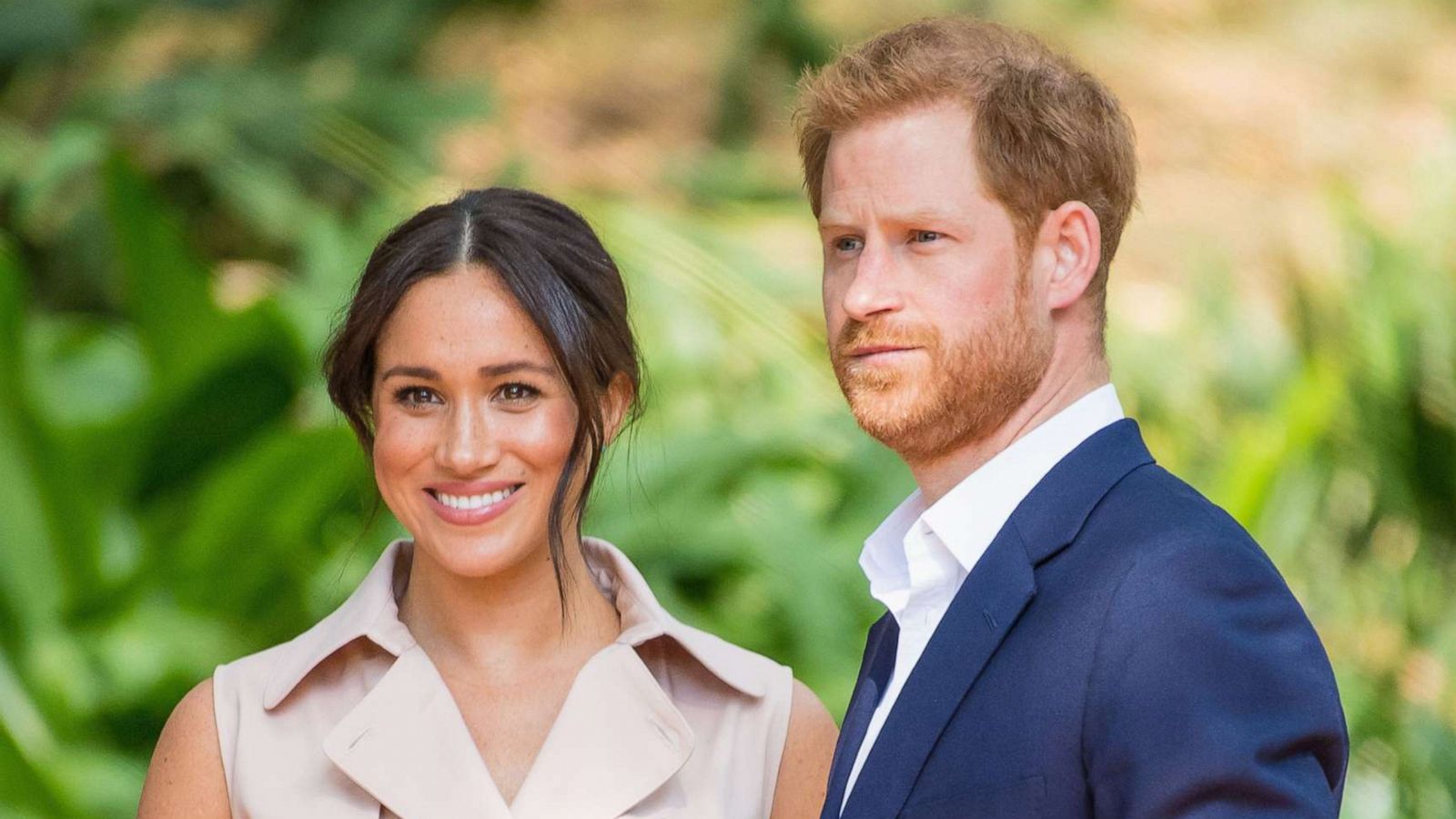 PHOTO: Prince Harry and Meghan Duchess of Sussex are shown during a Creative Industries and Business Reception in Johannesburg, Oct, 2, 2019.