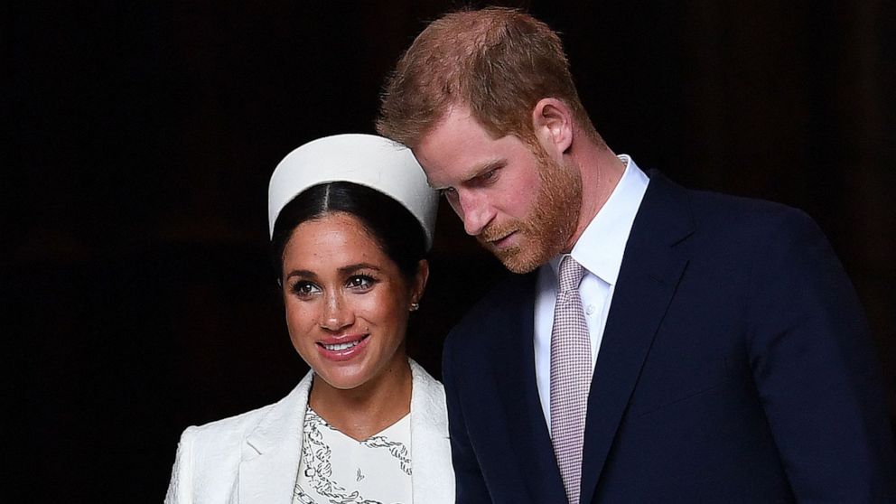 PHOTO: In this file photo Meghan, Duchess of Sussex and Britain's Prince Harry, Duke of Sussex leave after attending a Commonwealth Day Service at Westminster Abbey in central London, March 11, 2019.