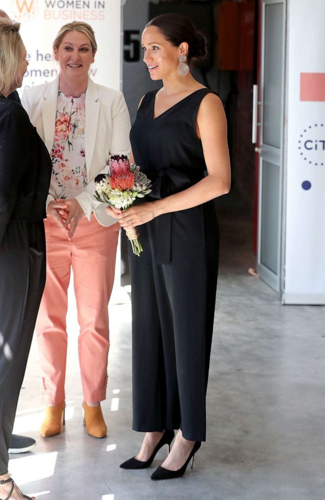 PHOTO: Meghan, Duchess of Sussex, visits Woodstock Exchange, a women founders/social entrepreneurs event, in Cape Town, South Africa, Sept. 25, 2019.