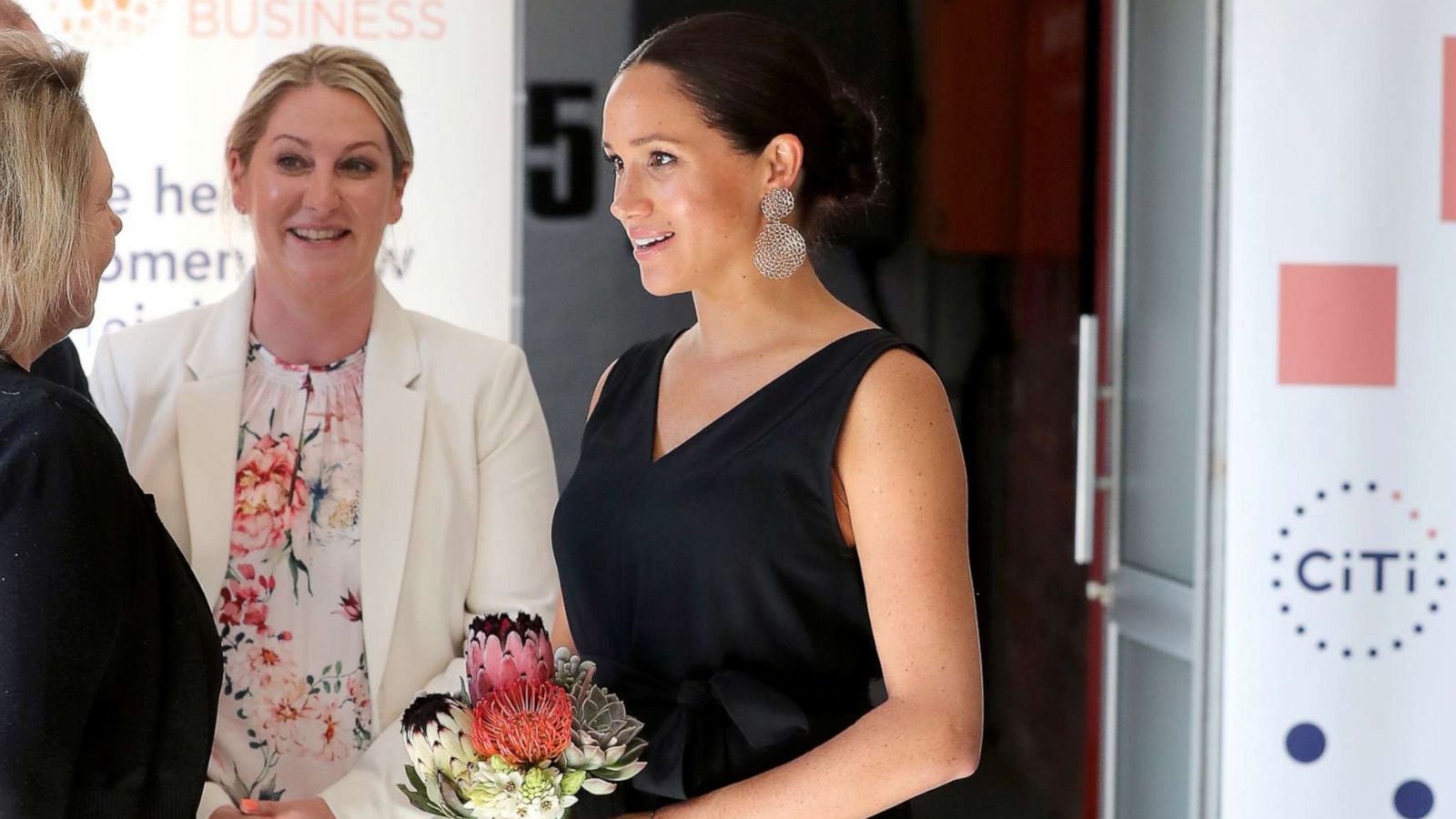 PHOTO: Meghan, Duchess of Sussex, visits Woodstock Exchange, a women founders/social entrepreneurs event, in Cape Town, South Africa, Sept. 25, 2019.