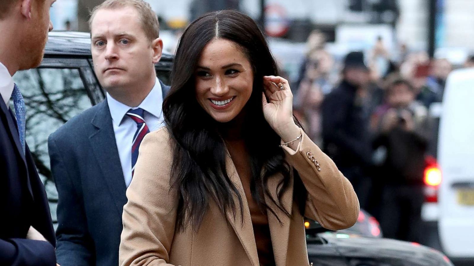 PHOTO: Prince Harry, Duke of Sussex and Meghan, Duchess of Sussex arrive at Canada House on Jan. 7, 2020, in London.