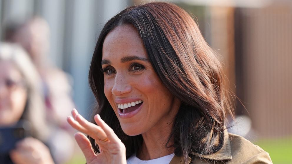 PHOTO: Meghan, Duchess of Sussex, takes part in the Scar Tree Walk on day three of the royal trip on April 16, 2026 in Melbourne, Australia. 