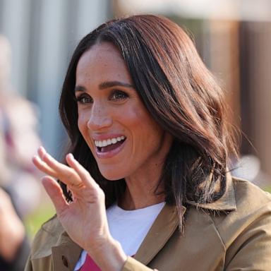 PHOTO: Meghan, Duchess of Sussex, takes part in the Scar Tree Walk on day three of the royal trip on April 16, 2026 in Melbourne, Australia. 