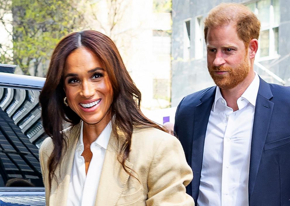 PHOTO: Meghan, Duchess of Sussex and Prince Harry, Duke of Sussex, April 23, 2025 in New York City. 
