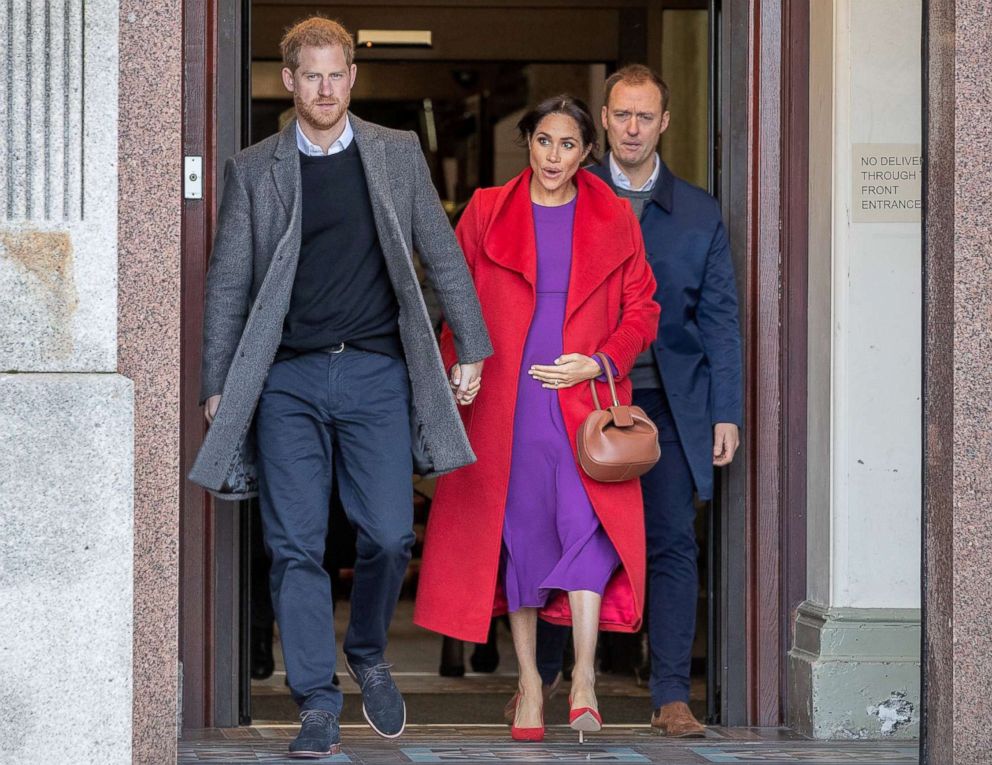 PHOTO: Britain's Prince Harry and Meghan, Duchess of Sussex visit Birkenhead, Britain Jan. 14, 2019.