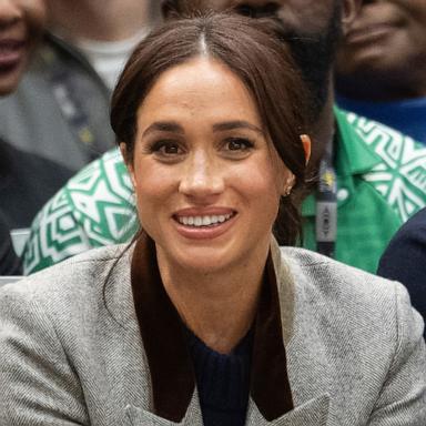 PHOTO: Meghan, Duchess of Sussex attends the wheelchair basketball match between the USA v Nigeria during day one of the 2025 Invictus Games, Feb. 9, 2025 in Vancouver.