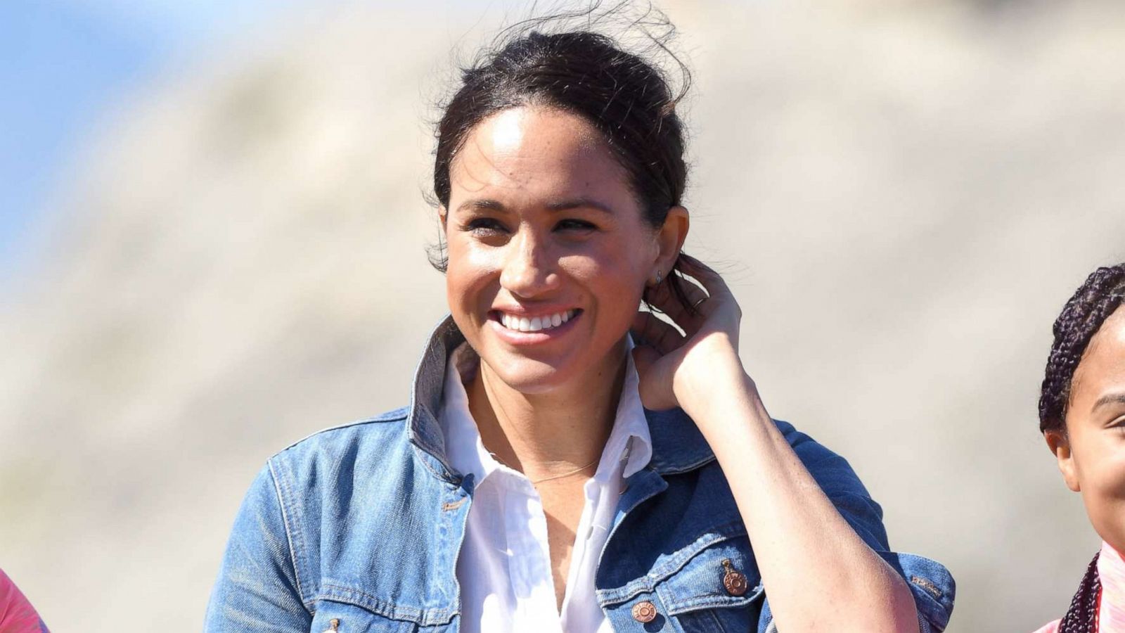 PHOTO: Meghan, Duchess of Sussex visits Monwabisi Beach with Prince Harry, Duke of Sussex, where they learn about the work of Waves for Change during day two of their royal tour of South Africa on Sept. 24, 2019, in Cape Town, South Africa.