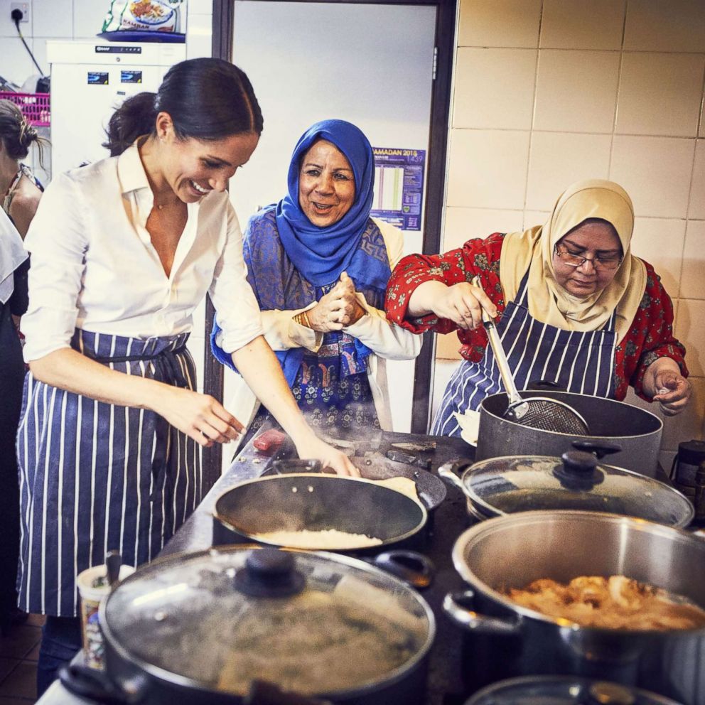 VIDEO: Duchess Meghan helps launch a cookbook for charity
