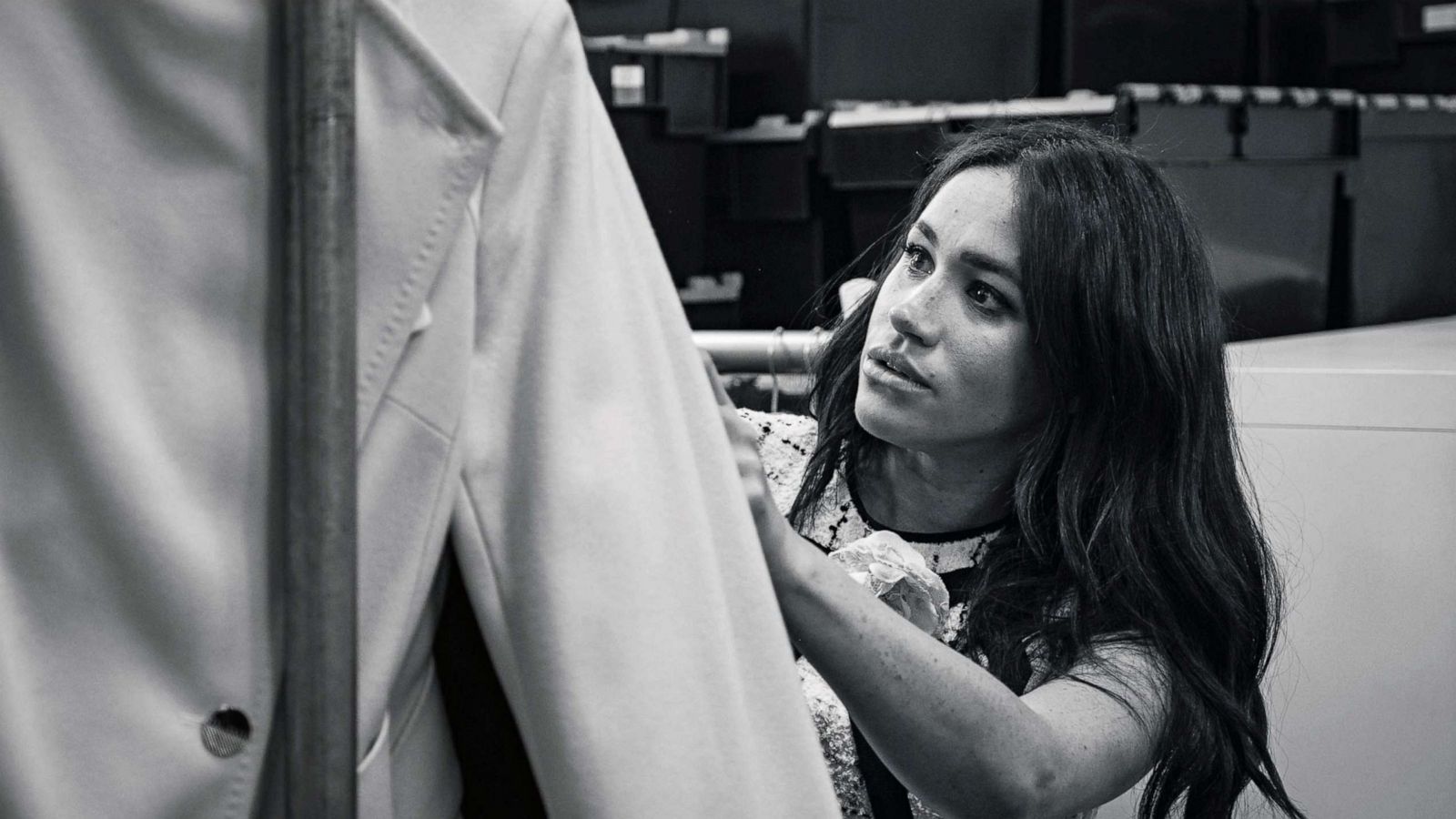 PHOTO: This undated handout photo issued on July 28, 2019, by Kensington Palace shows Britain's Meghan, Duchess of Sussex, Patron of Smart Works, in the workroom of the Smart Works London office.