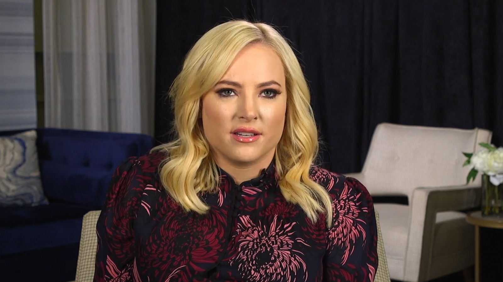 PHOTO: Meghan McCain talks about her decision to discuss her miscarriage in an interview with ABC News.