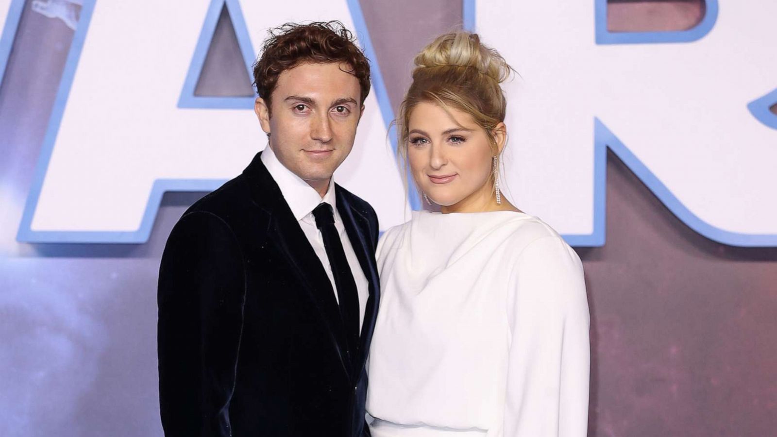 PHOTO: In this Dec. 18, 2019, file photo, Daryl Sabara and Meghan Trainor attend "Star Wars: The Rise of Skywalker" European Premiere at Cineworld Leicester Square in London.