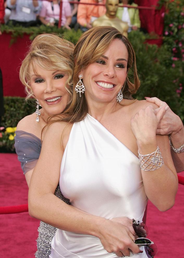 PHOTO: Joan Rivers and Melissa Rivers arrive to the 77th Annual Academy Awards at the Kodak Theater on February 27, 2005 in Hollywood, California.