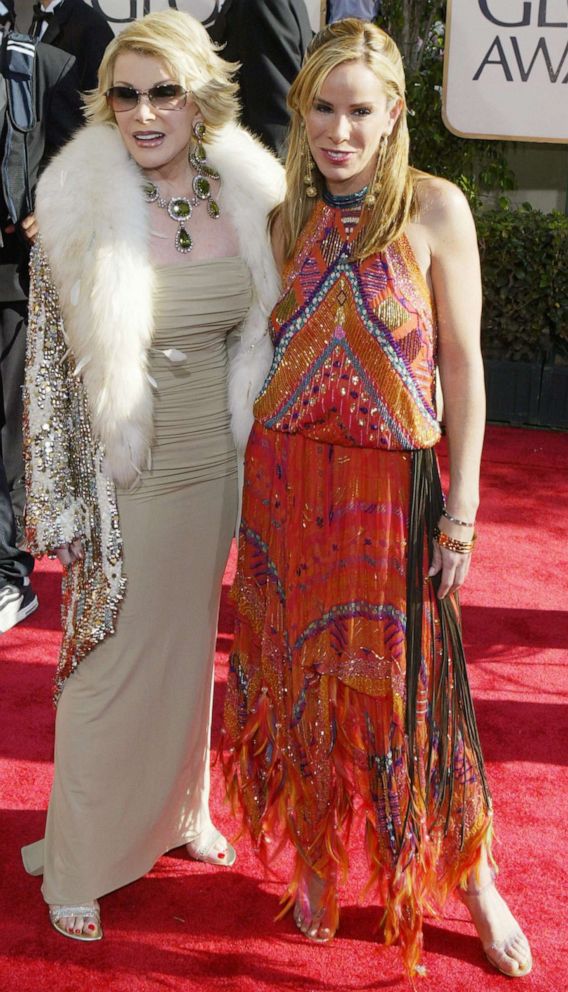 PHOTO: Joan Rivers and daughter Melissa Rivers attend the 61st Annual Golden Globe Awards at the Beverly Hilton Hotel on Jan. 25, 2004, in Beverly Hills, Calif.
