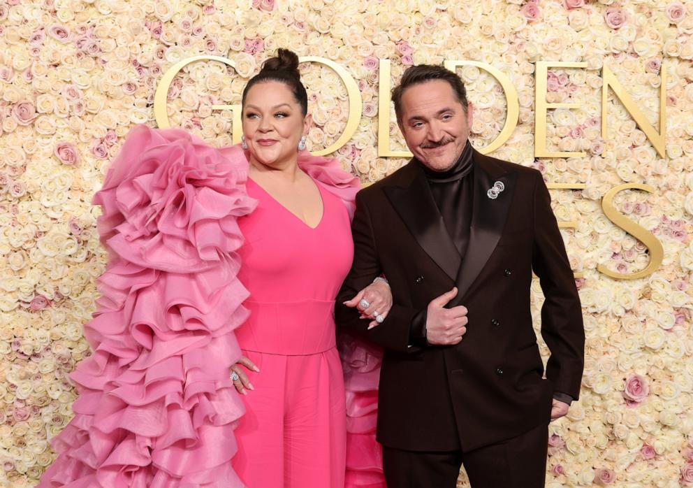 PHOTO: Melissa McCarthy and Ben Falcone attend the 82nd Annual Golden Globe Awards, Jan. 5, 2025, in Beverly Hills, Calif.