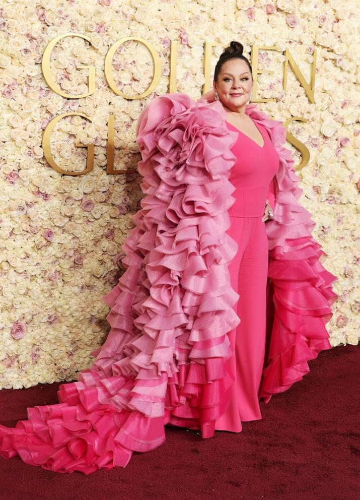 PHOTO: Melissa McCarthy attends the 82nd Annual Golden Globe Awards at The Beverly Hilton on Jan. 05, 2025 in Beverly Hills, Calif.