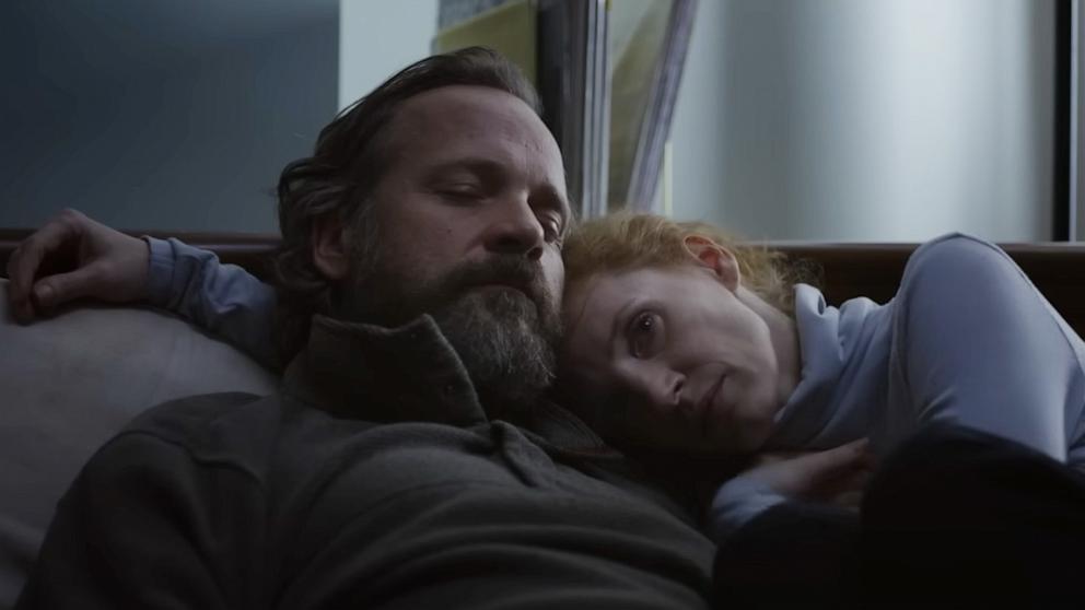 PHOTO: Peter Sarsgaard, left, and Jessica Chastain star in the film, "Memory."