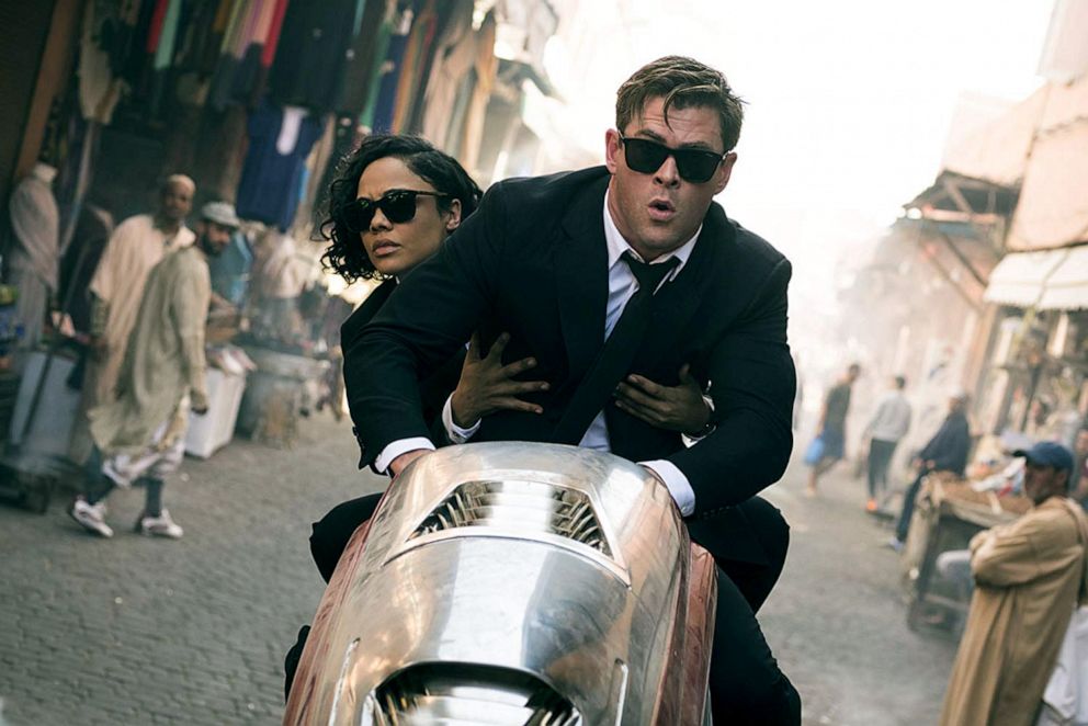 PHOTO: Chris Hemsworth, as Agnet H, and Tessa Thompson, as Agent M, in a scene from "Men in Black: International."