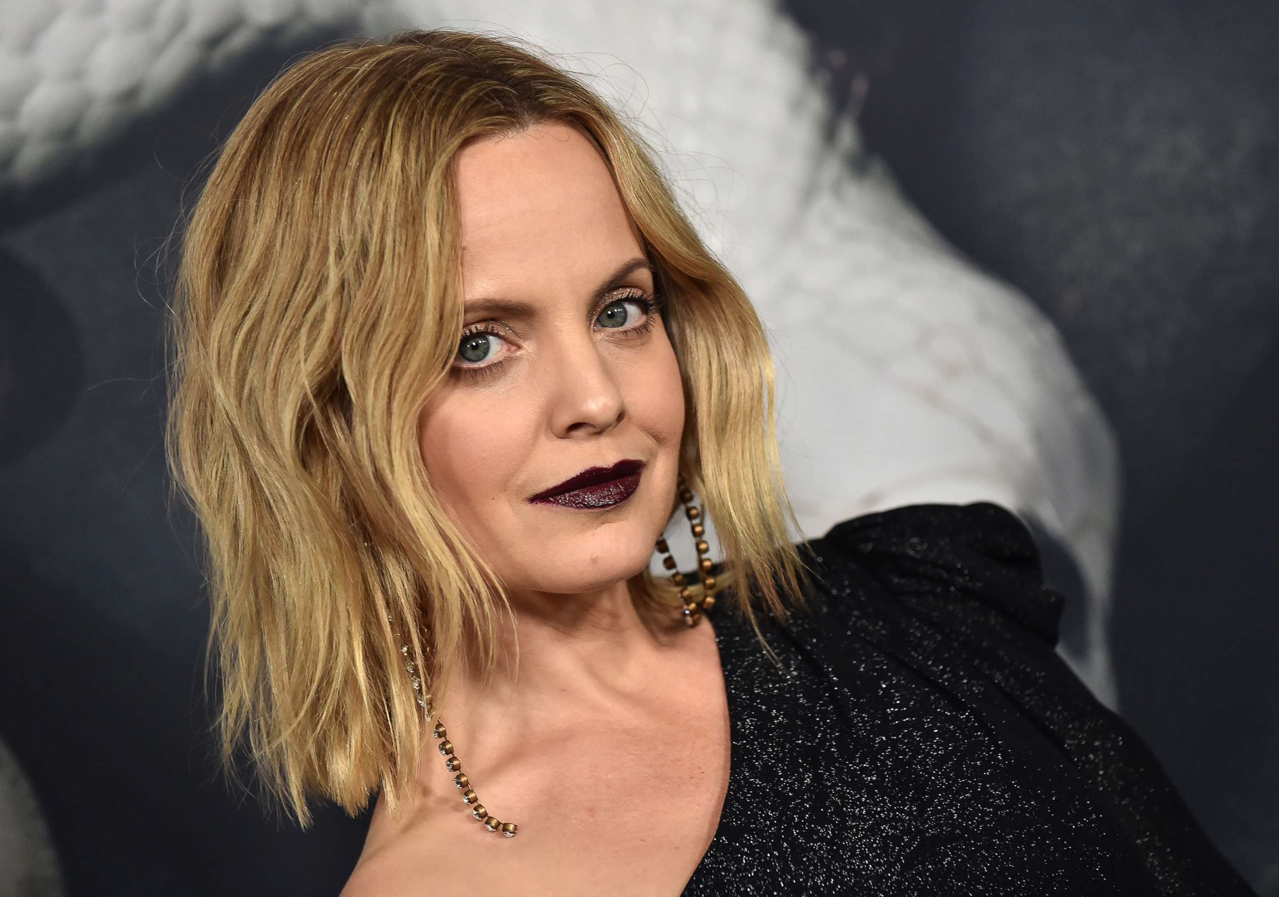 PHOTO: Mena Suvari arrives for the Red Carpet event celebrating 100 episodes of FX's "American Horror Story" in Los Angeles, Oct. 26, 2019. 