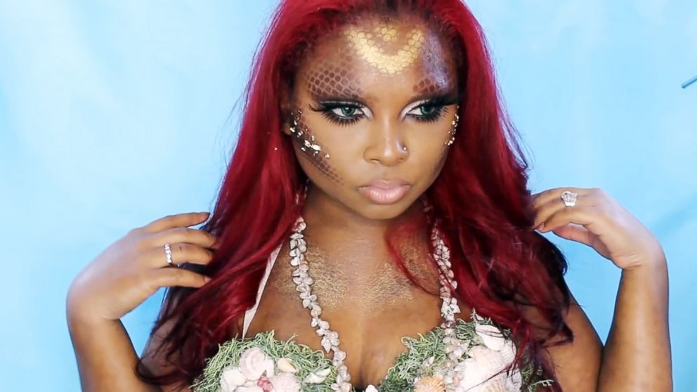 PHOTO: Makeup artist and YouTuber Queenii Rozenblad shared her tutorial for creating a Halloween mermaid makeup look with "Good Morning America."