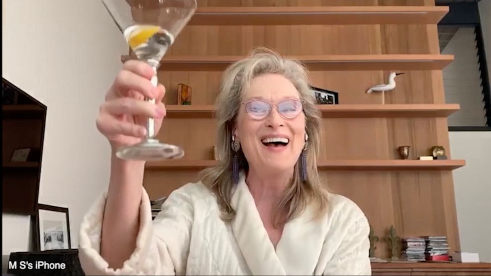 VIDEO: Meryl Streep sipping on a martini in a bathrobe is all of us
