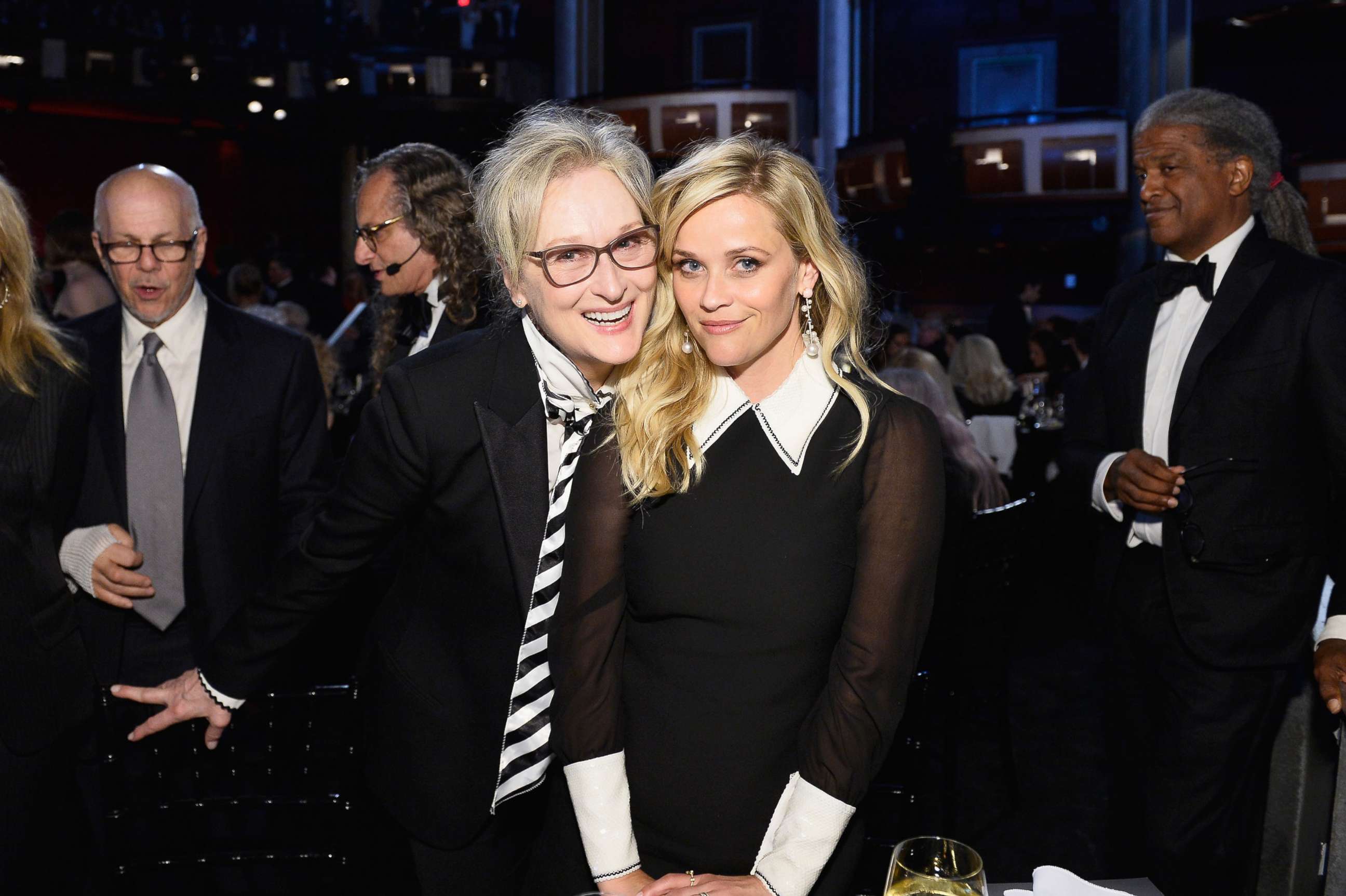 PHOTO: Meryl Streep and Reese Witherspoon pose during American Film Institute's 45th Life Achievement Award Gala Tribute to Diane Keaton, June 8, 2017 in Hollywood.
