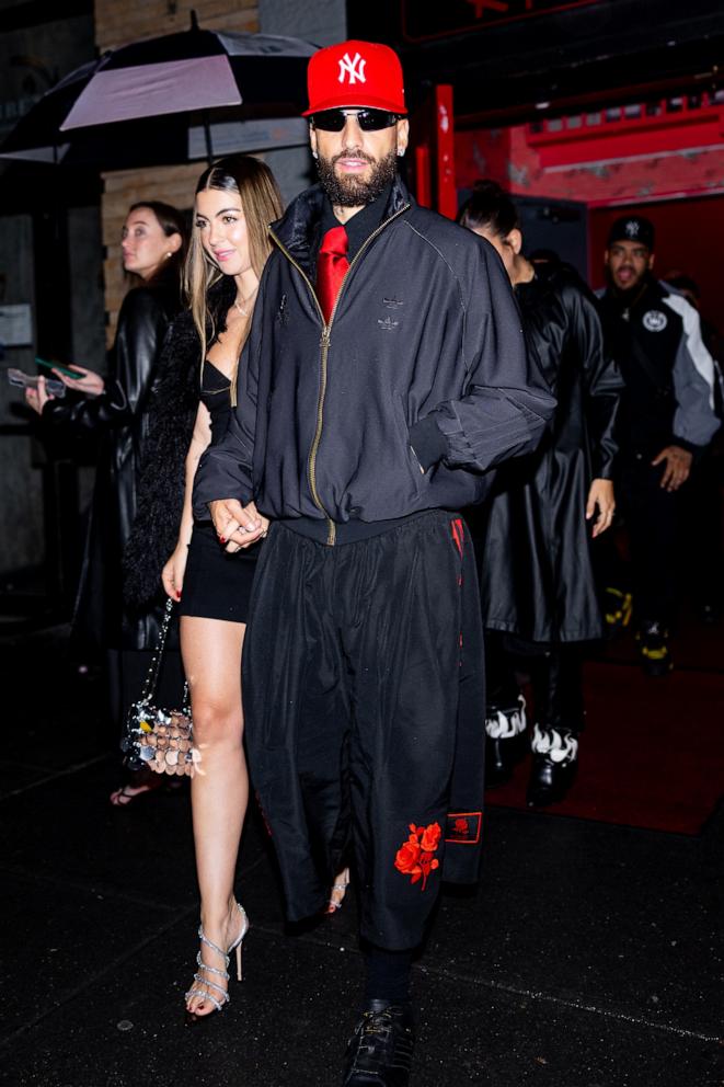 PHOTO: Maluma and Susana Gomez are seen at the A$AP Rocky x Ray Ban Met Gala After Party on May 05, 2025 in New York City.