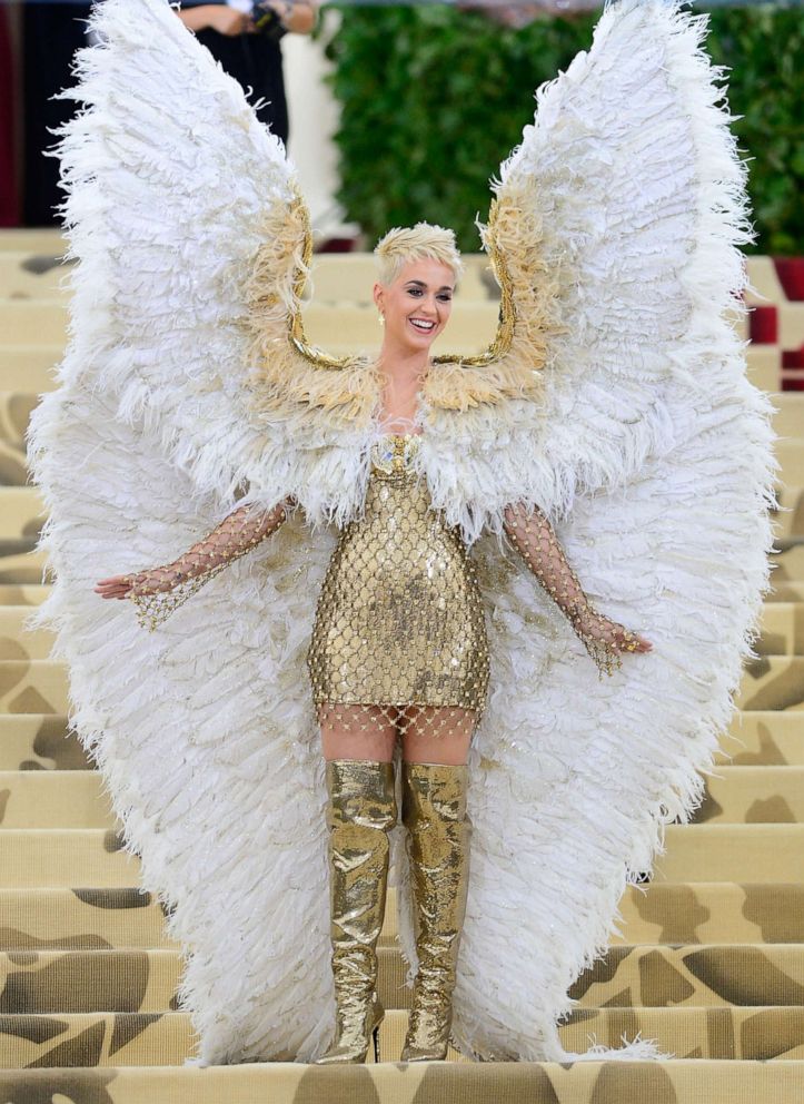 PHOTO: Katy Perry  attends the Heavenly Bodies: Fashion & The Catholic Imagination Costume Institute Gala at The Metropolitan Museum of Art on May 7, 2018 in New York City.