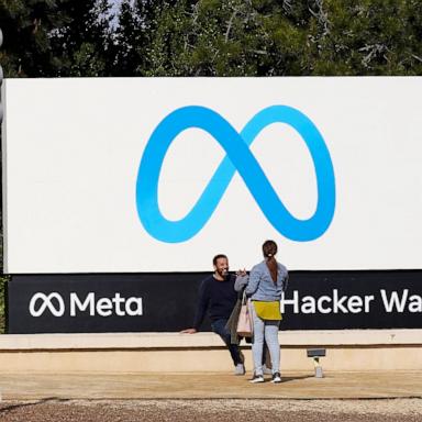 PHOTO: The Meta sign outside of the company's headquarters in Menlo Park, Calif., March 7, 2023.