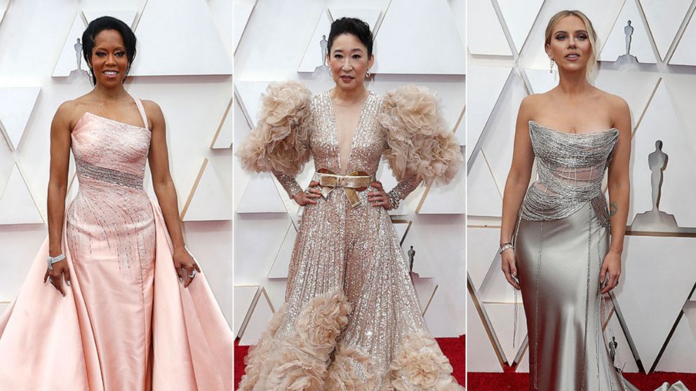 Janelle Monáe, Sandra Oh, Scarlett Johansson and more sparkled in metallics  at the 2020 Oscars - Good Morning America